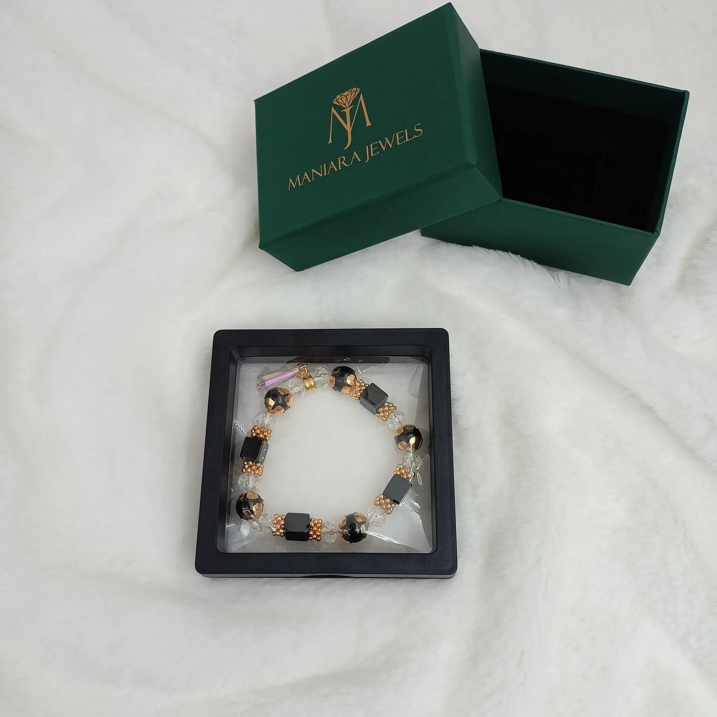 Black & Gold Glam Bracelet