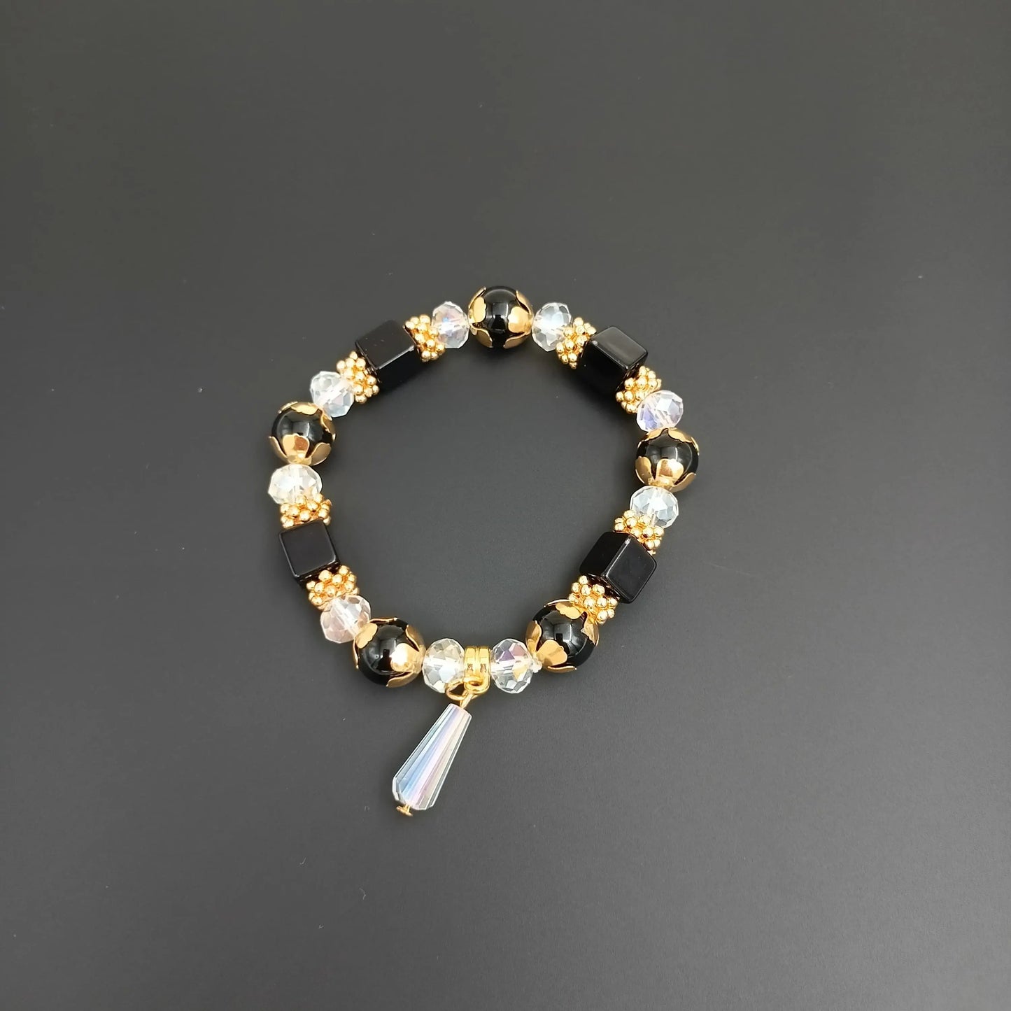 Black & Gold Glam Bracelet
