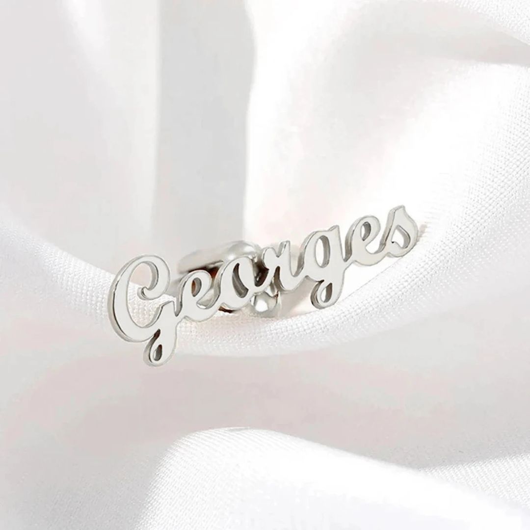 Custom Men's Shirt Cufflinks Personalized Name Cufflinks