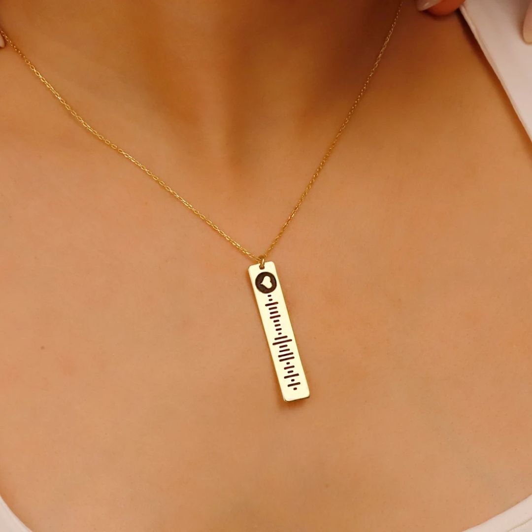 Custom Spotify Music Code Necklace