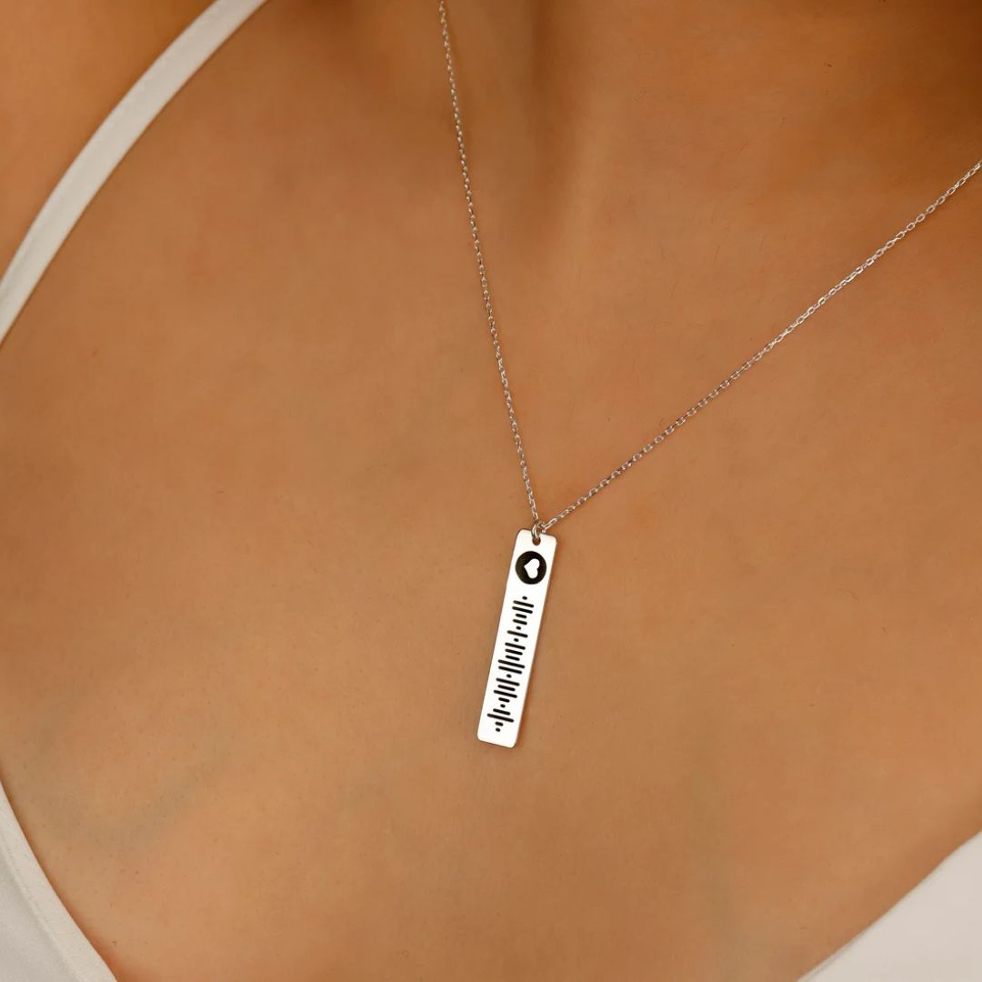 Custom Spotify Music Code Necklace