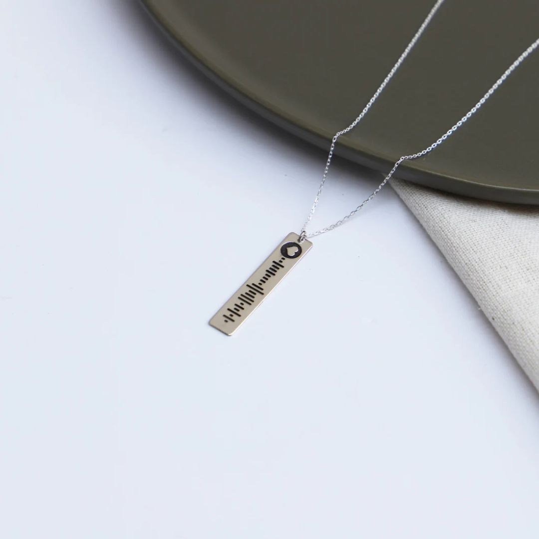 Custom Spotify Music Code Necklace