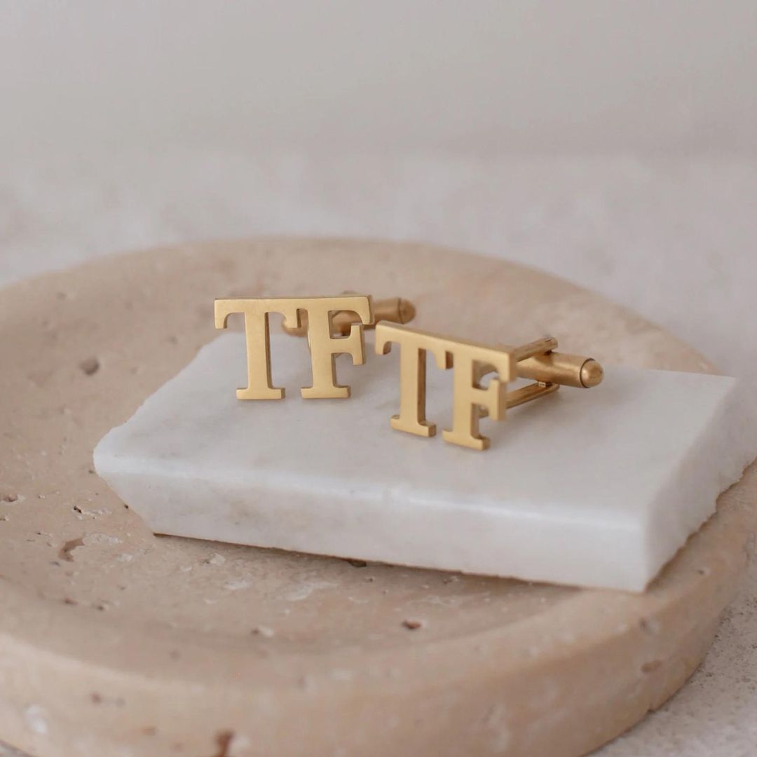 Customized Initial Cufflink