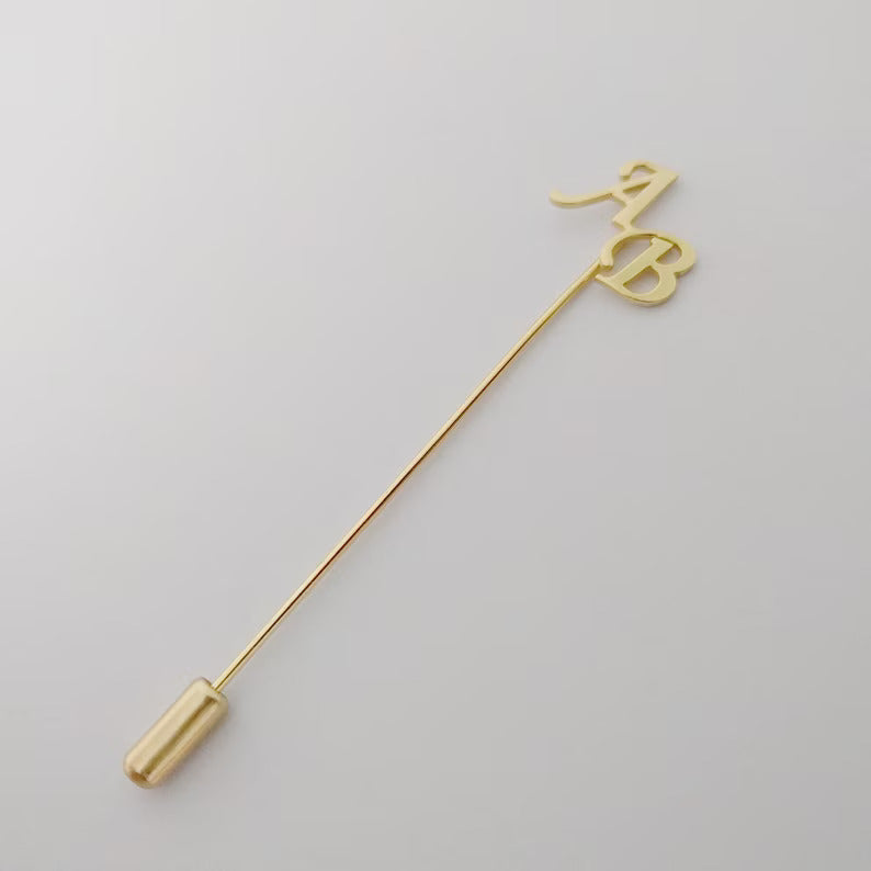 Customized Initials Lapel Pin