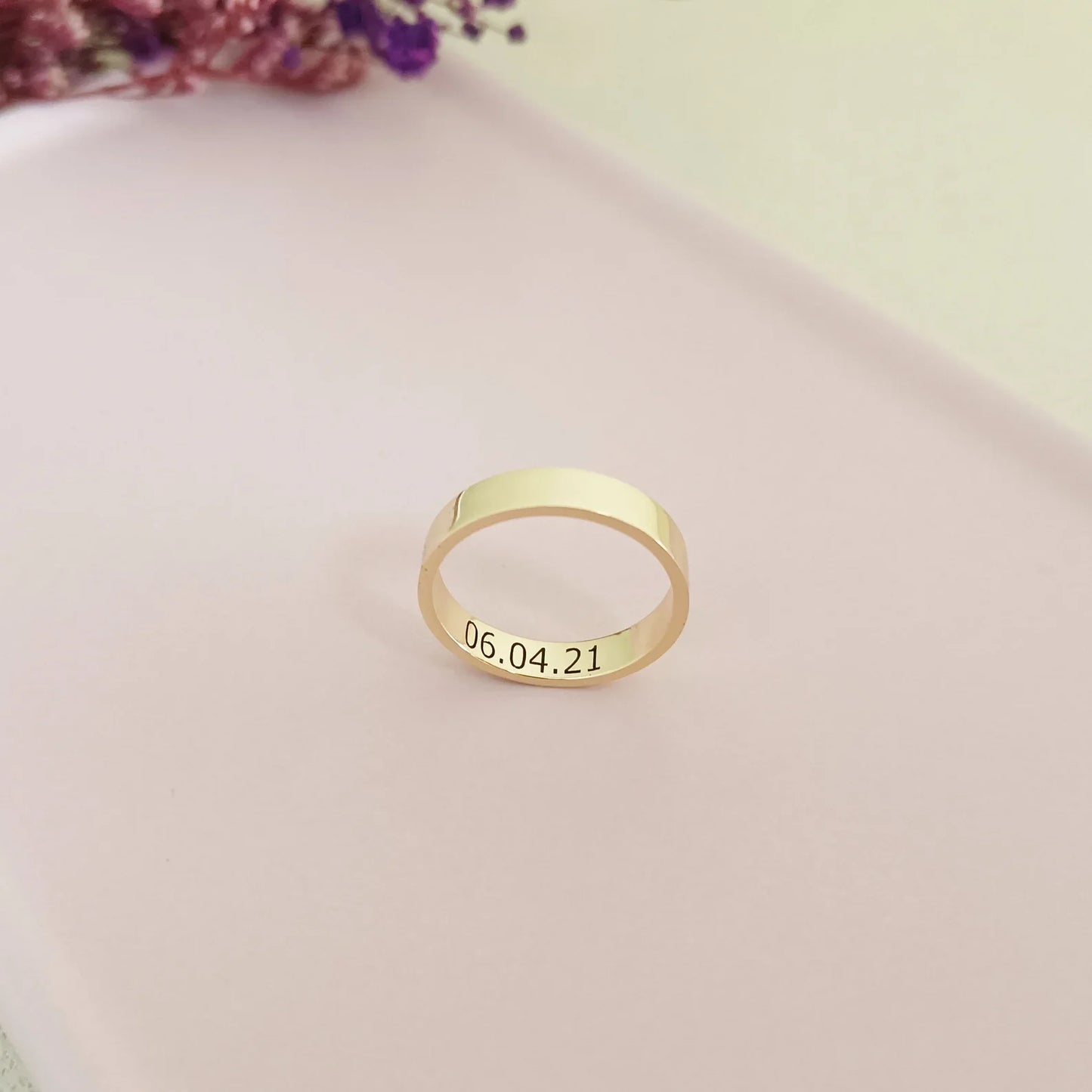 Customized Inside Text Ring
