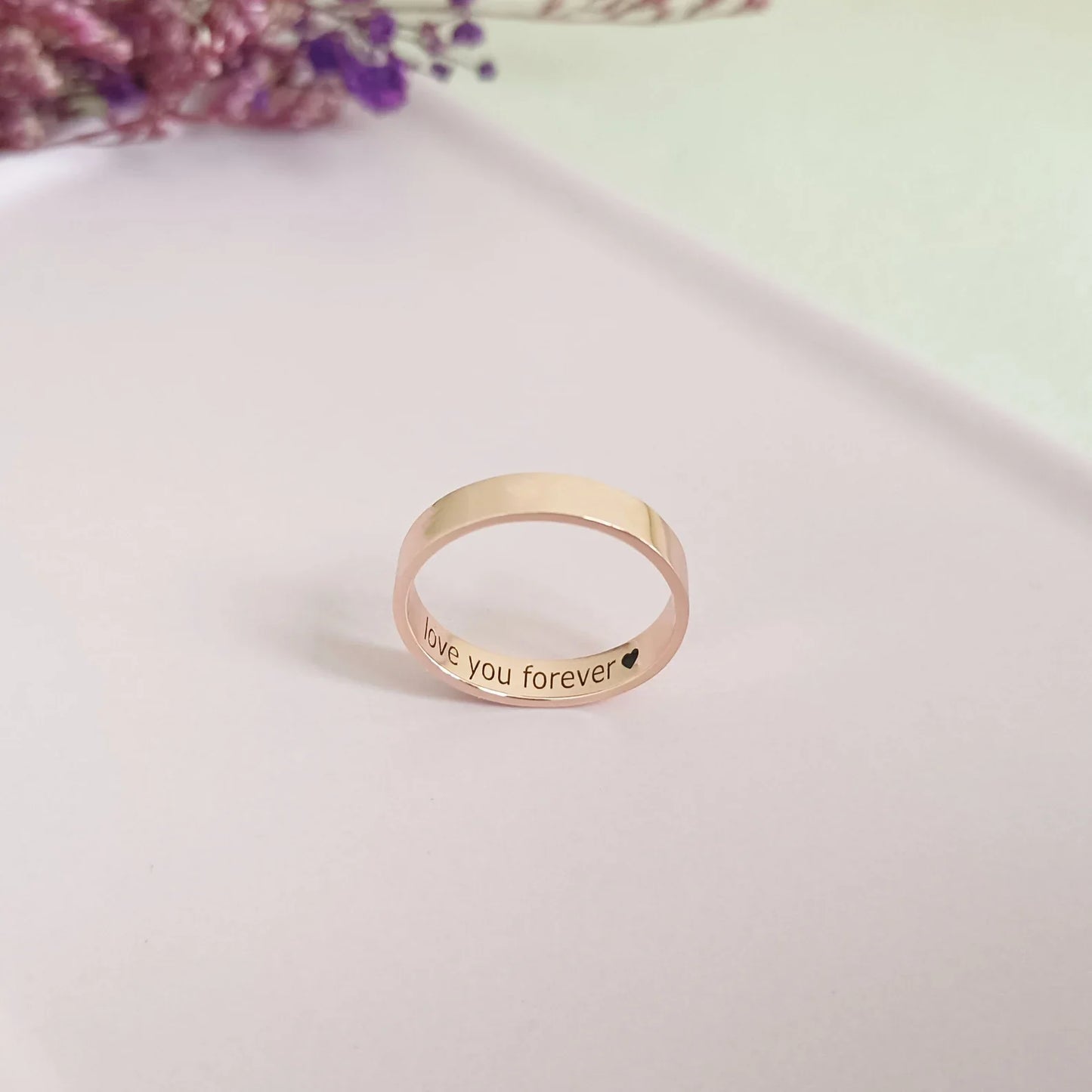 Customized Inside Text Ring