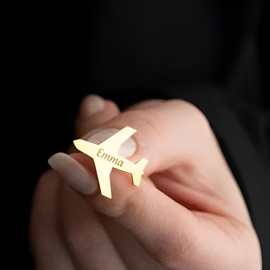 Customized Pilot Name Brooch