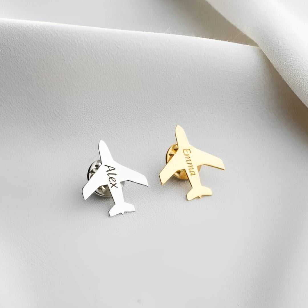 Customized Pilot Name Brooch