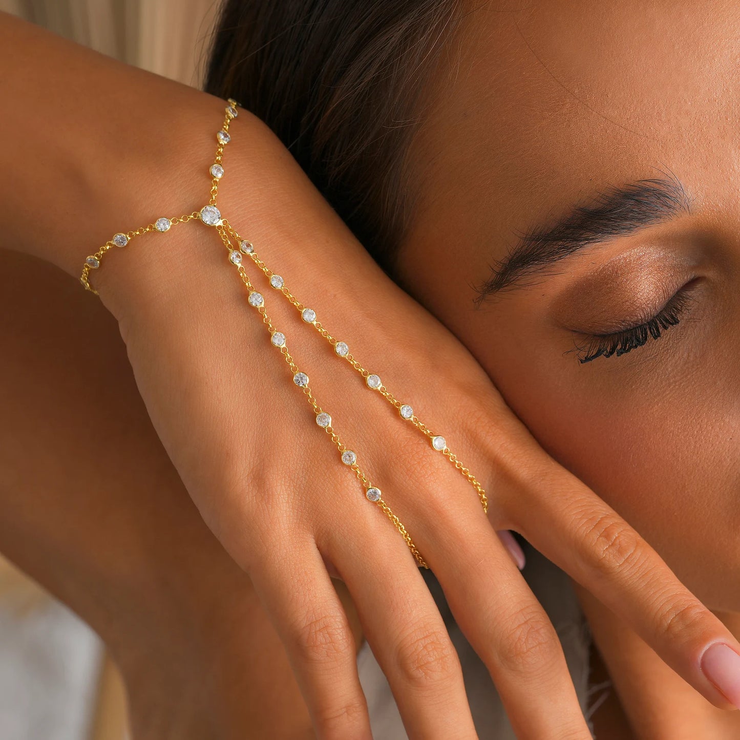 Hand Chain Finger Bracelet For Women