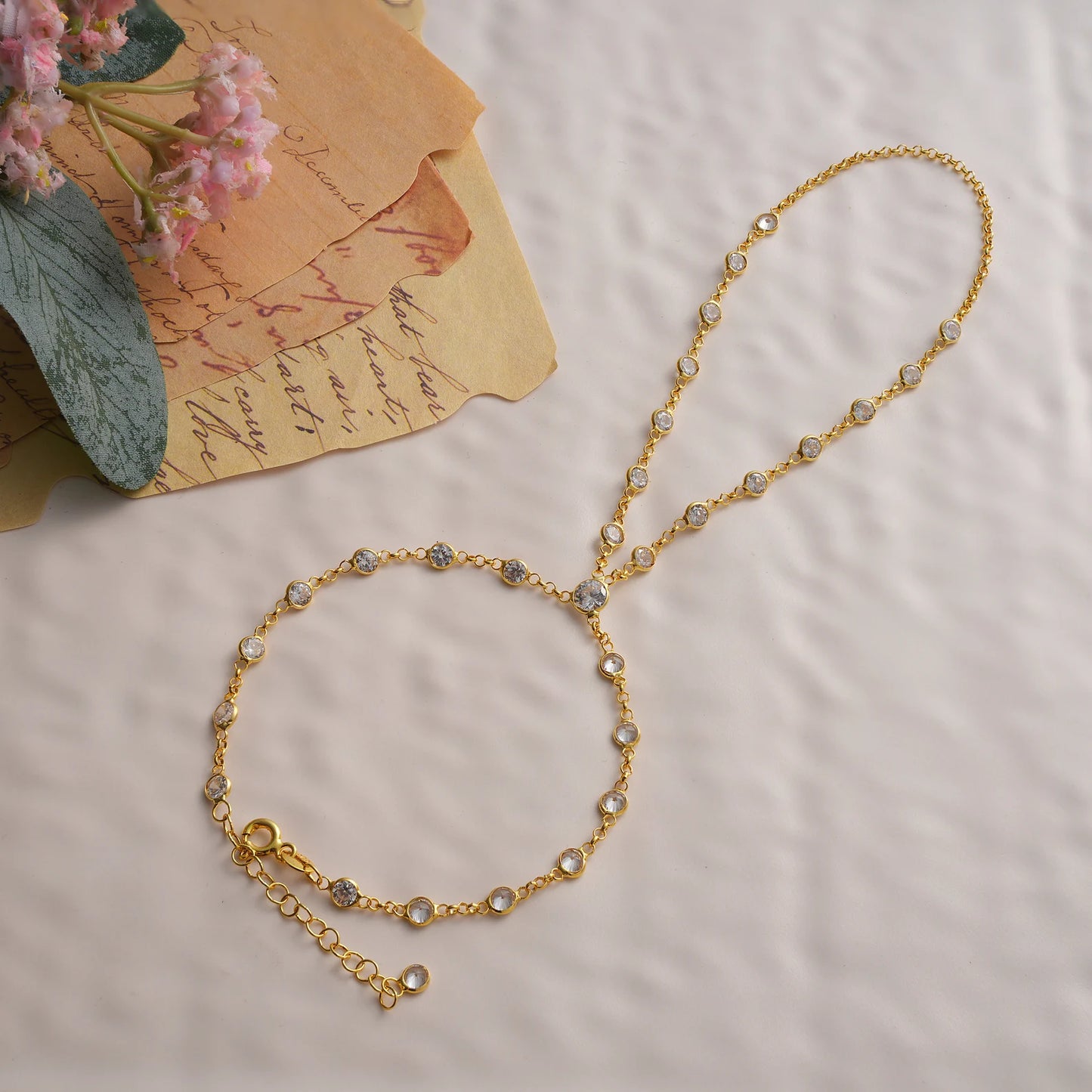 Hand Chain Finger Bracelet For Women