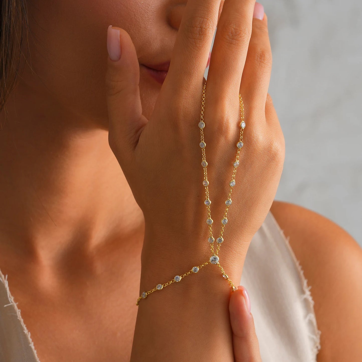 Hand Chain Finger Bracelet For Women