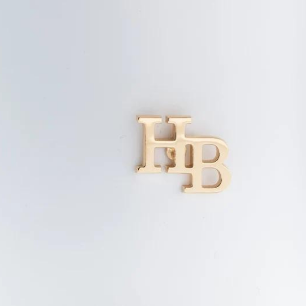 Initial Letter Pin Brooch