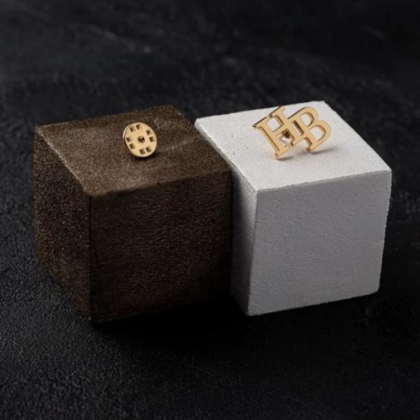 Initial Letter Pin Brooch