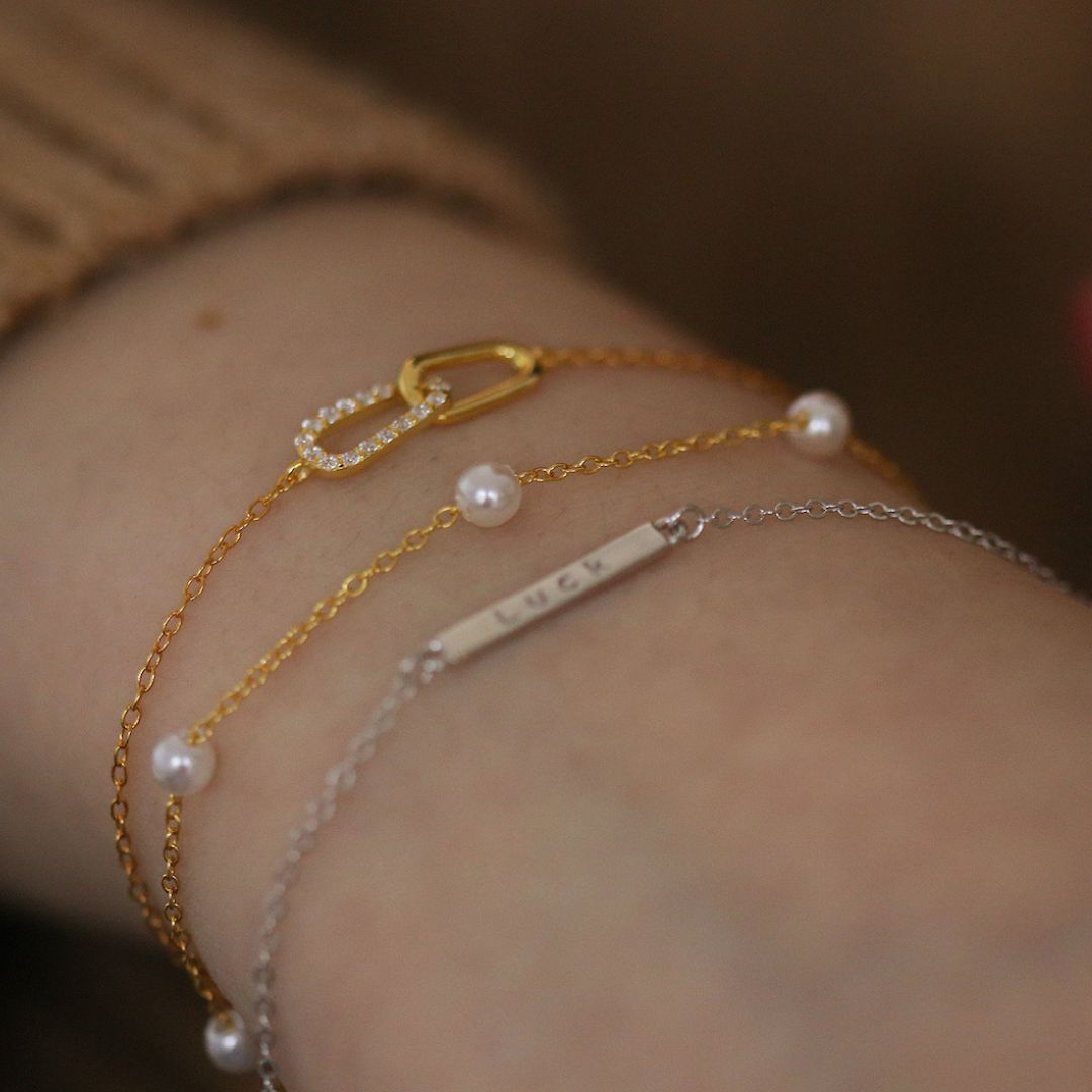 Interlocking Paperclip Chain Bracelet