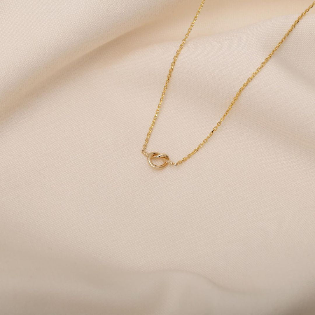 Love Tiny Knot Necklace | Promise Necklace
