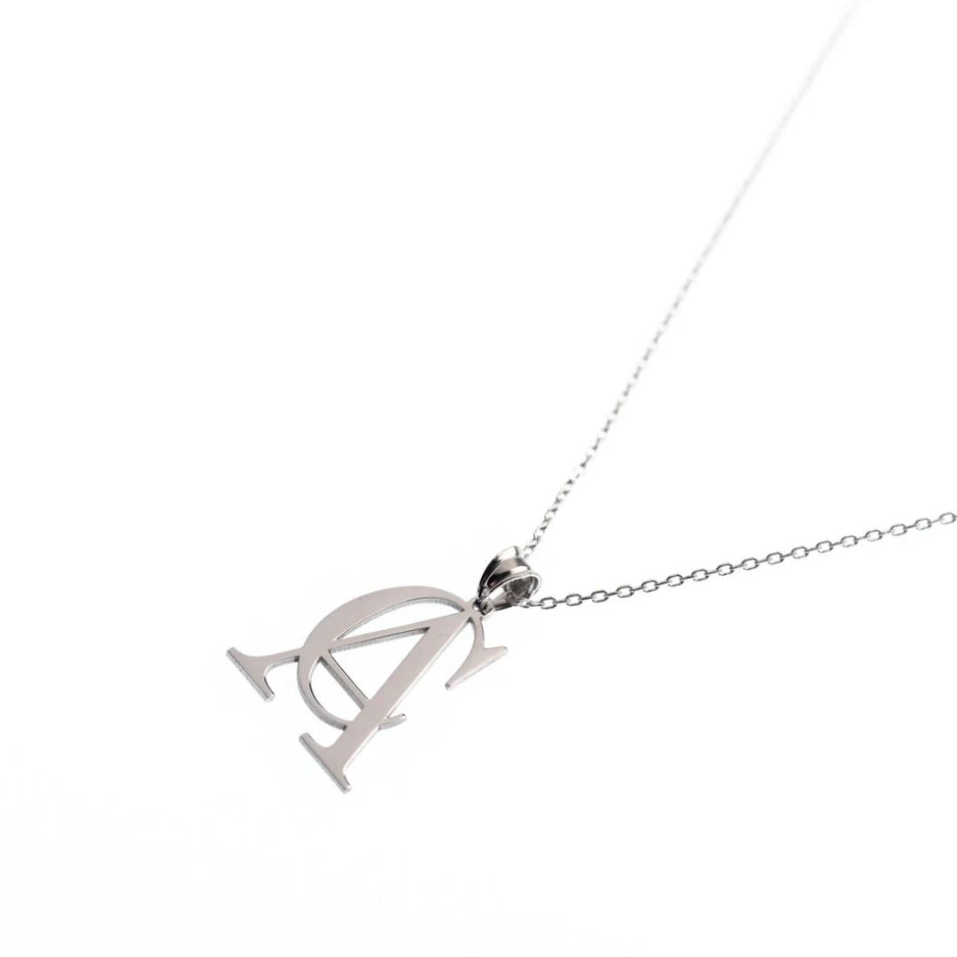 Double initial Necklace, Custom Two Letter Necklace