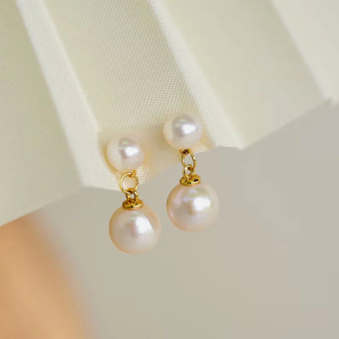 Minimalist Freshwater Pearls Earrings