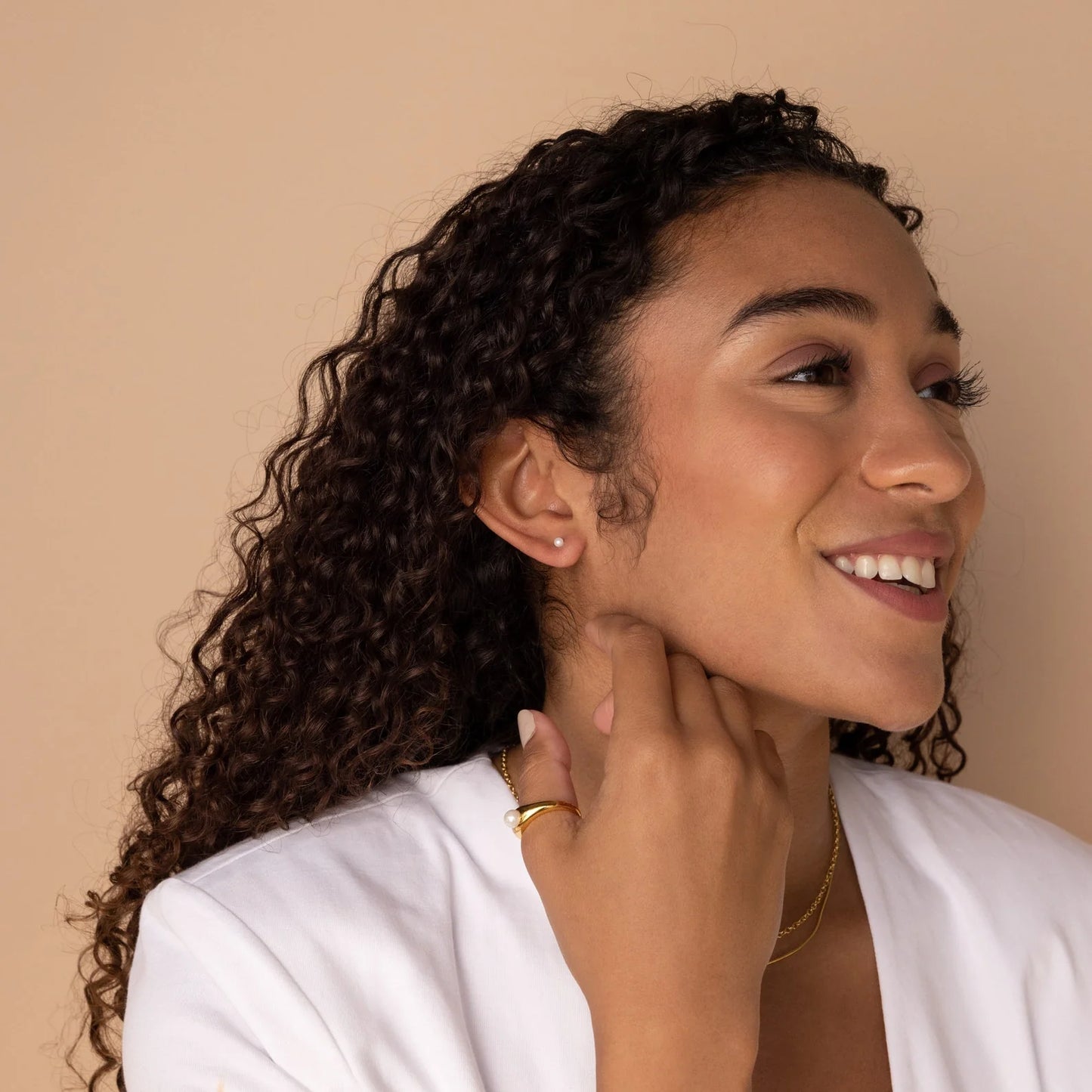 Minimalist Pearl Studs
