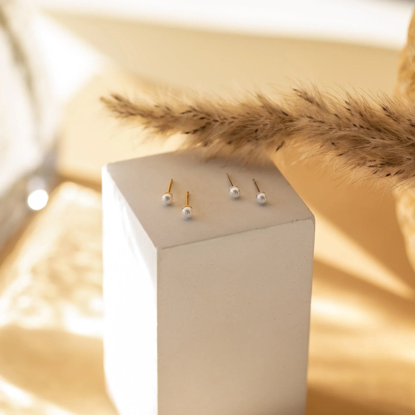 Minimalist Pearl Studs