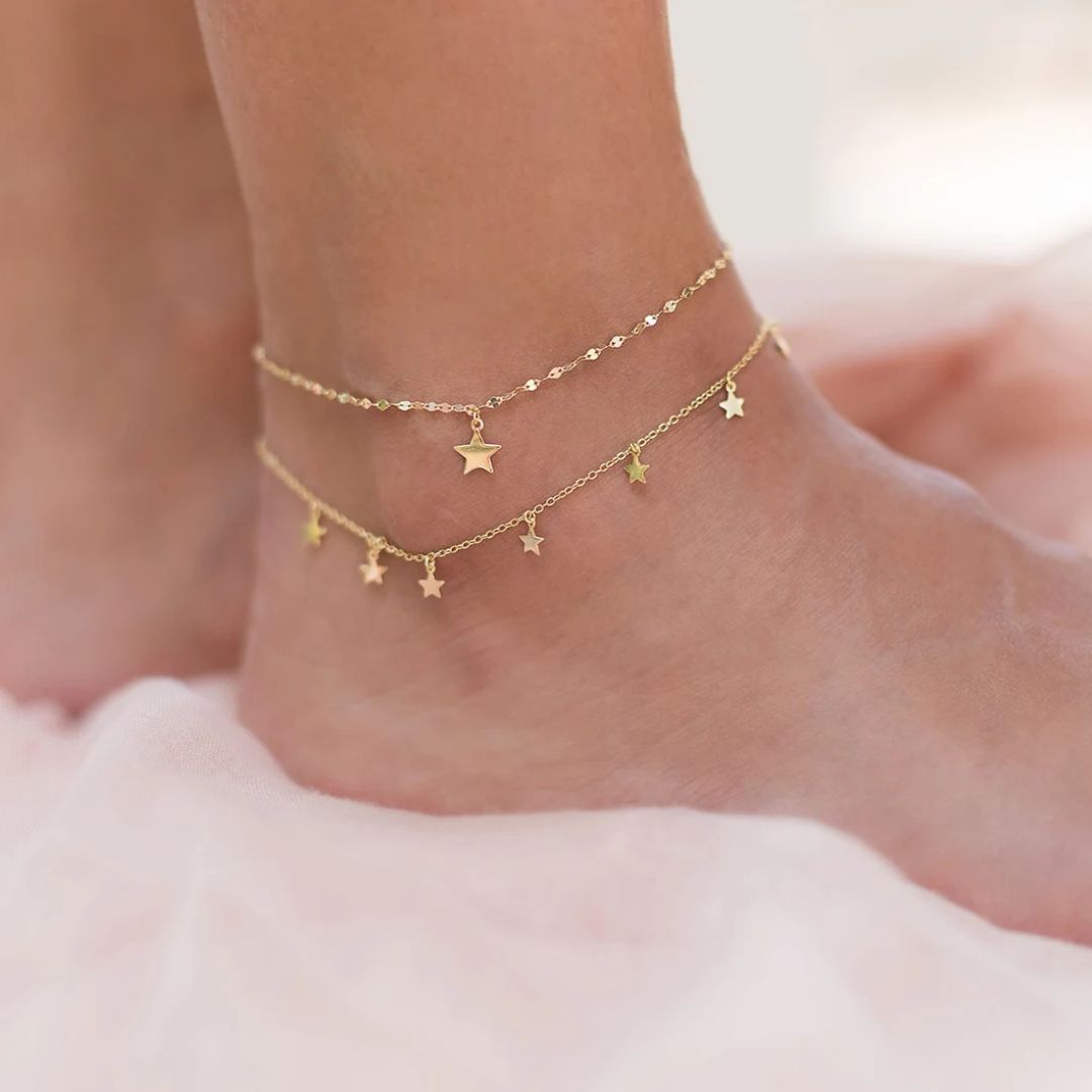 Minimalist Star Anklet