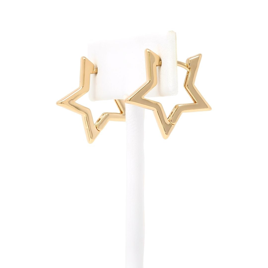 Minimalist Star Huggie Earrings