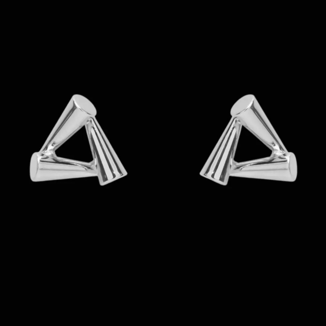 Minimalist Triangle Hoop Earrings