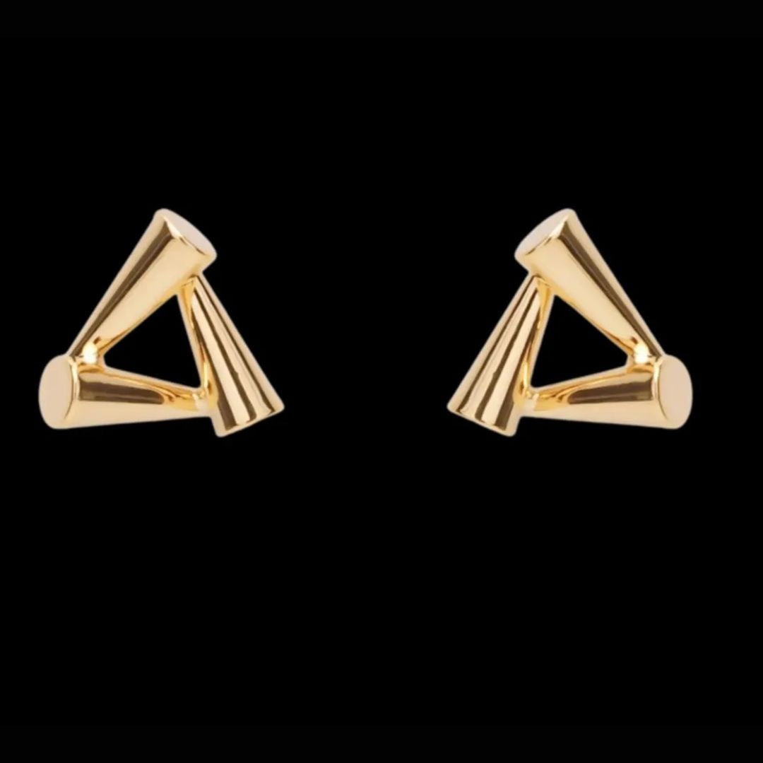 Minimalist Triangle Hoop Earrings