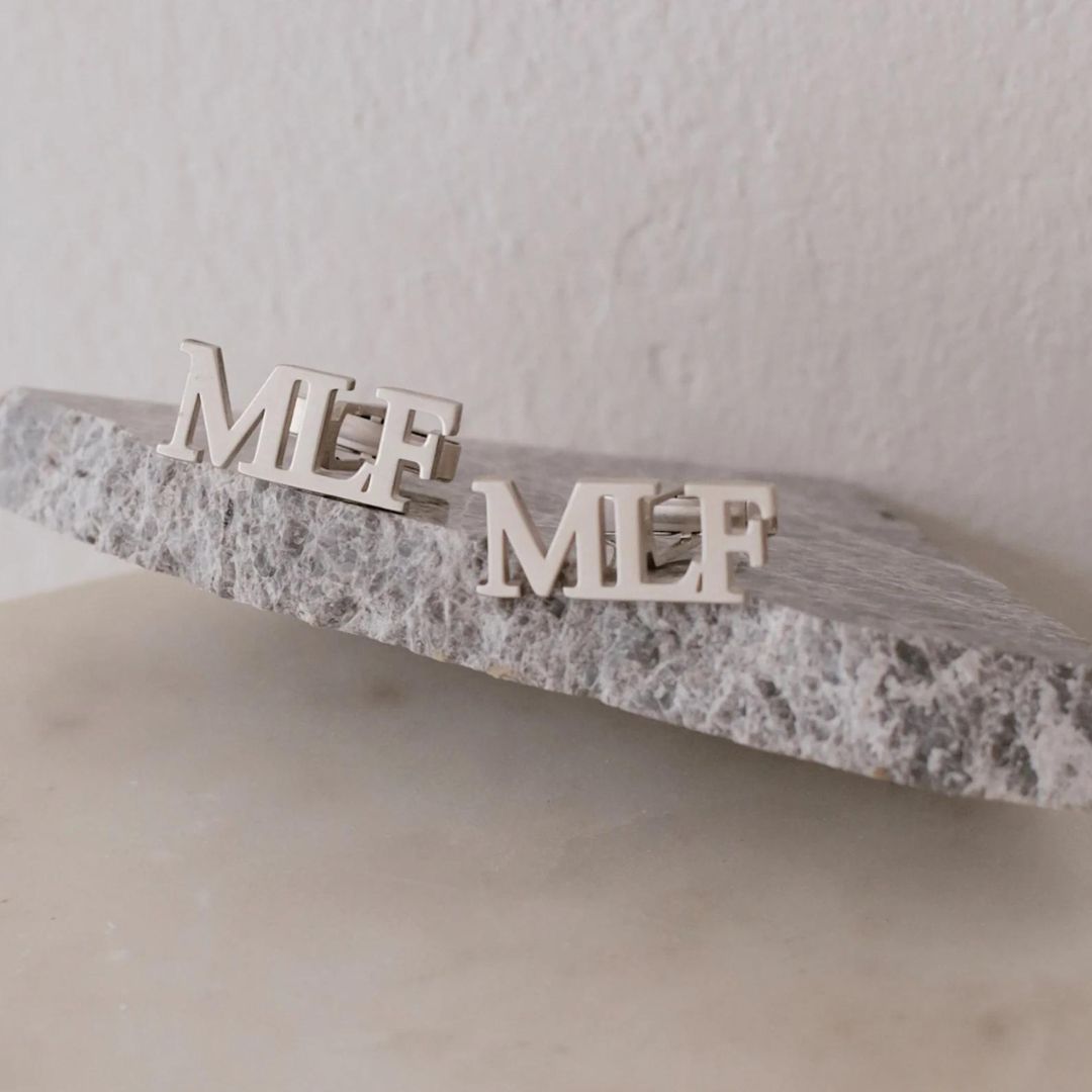 Personalized 3 Initial Cufflink