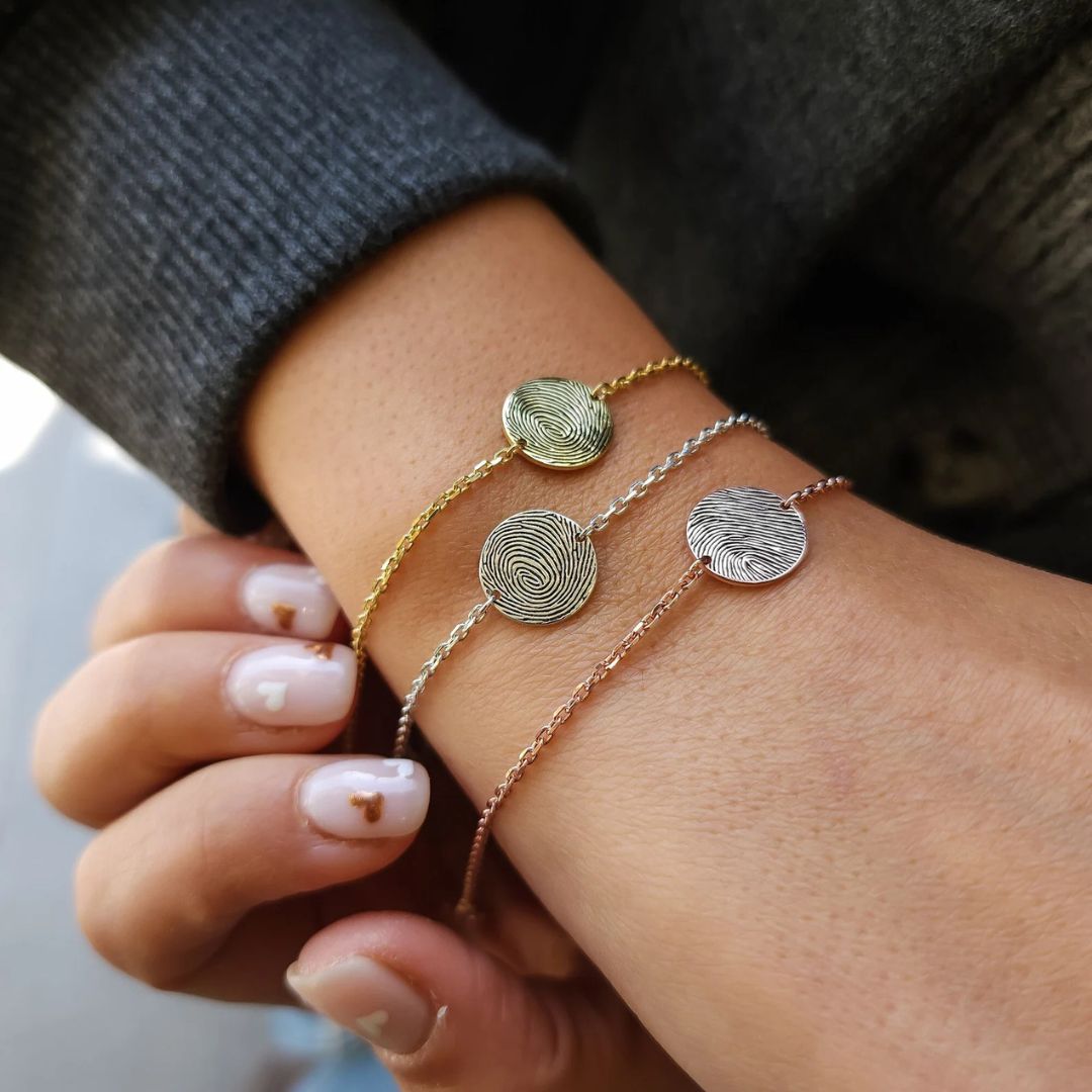 Personalized Fingerprint Bracelet