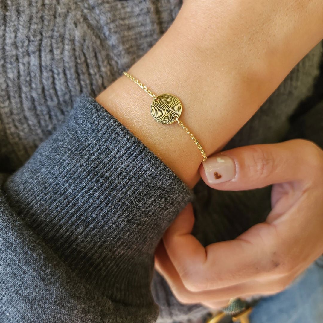 Personalized Fingerprint Bracelet