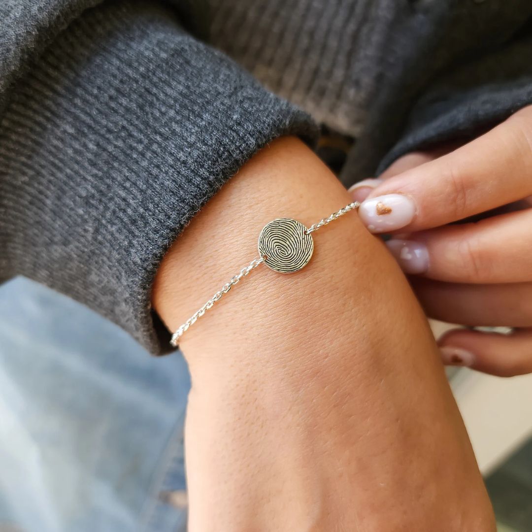 Personalized Fingerprint Bracelet