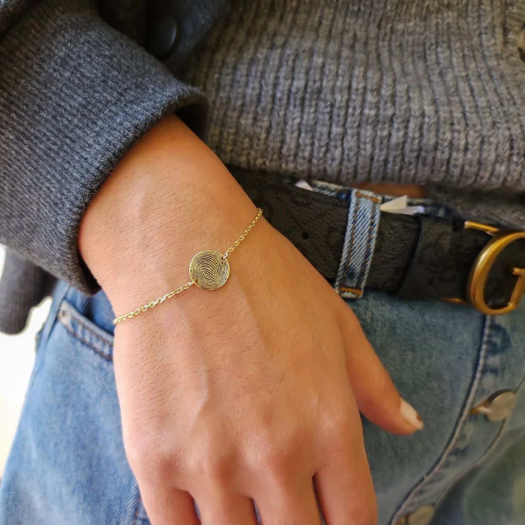 Personalized Fingerprint Bracelet
