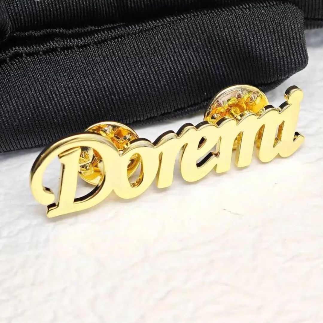 Personalized Name Brooch Unisex