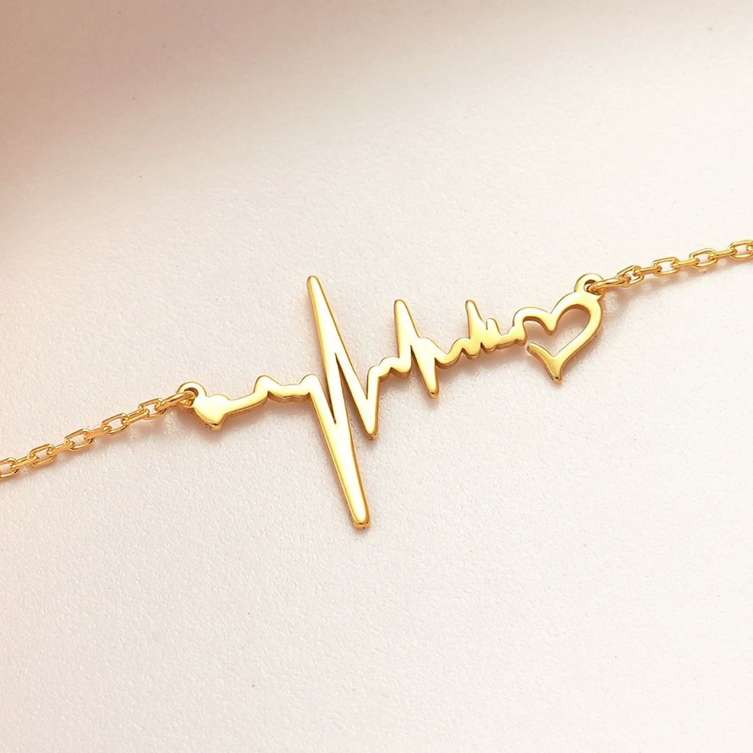Pulse & Heart Necklace
