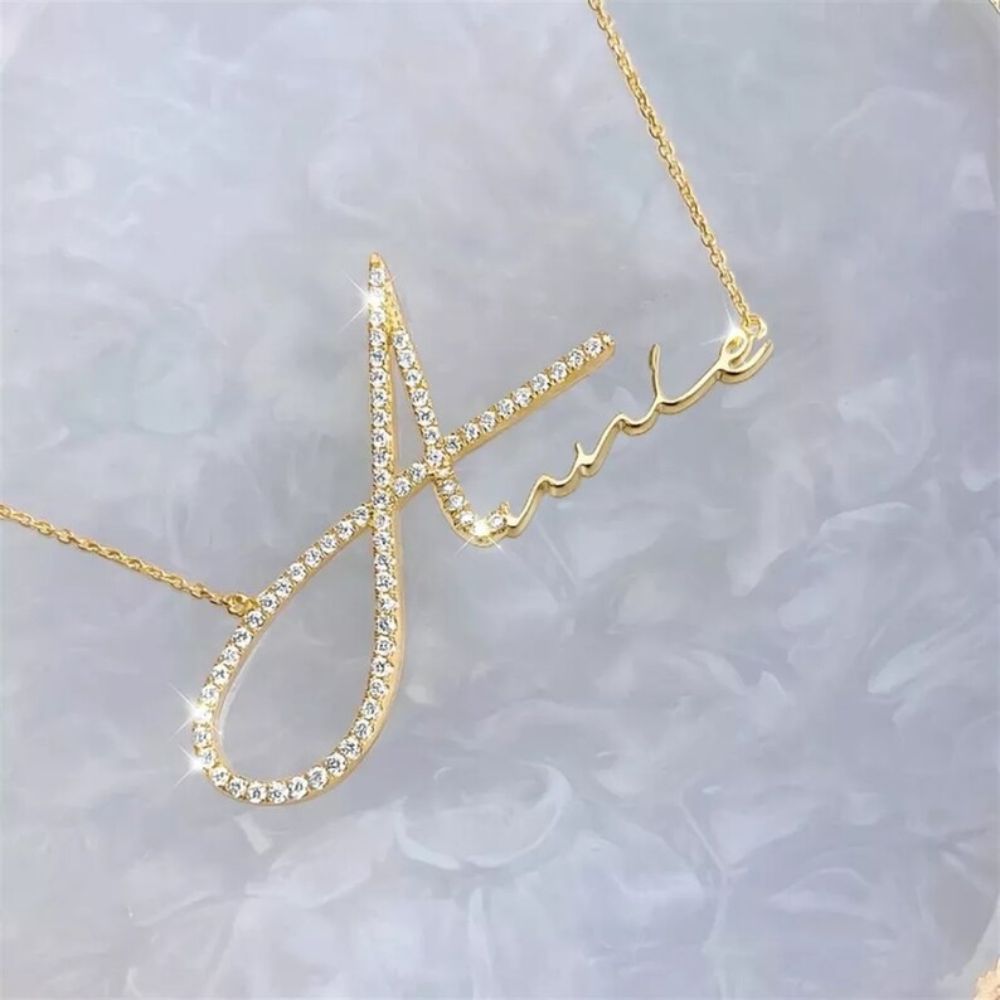 Signature Style Diamond Name Necklace