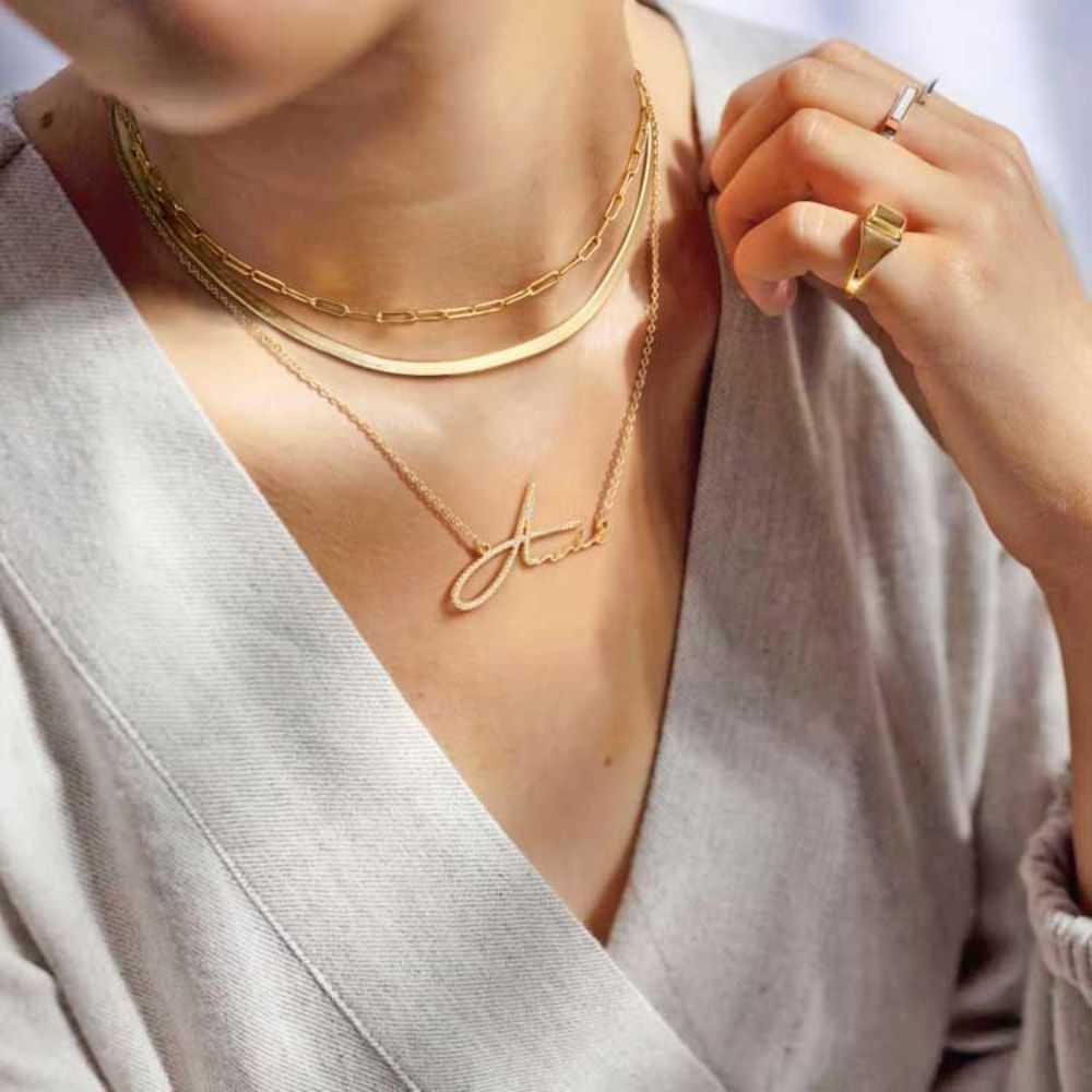 Signature Style Diamond Name Necklace
