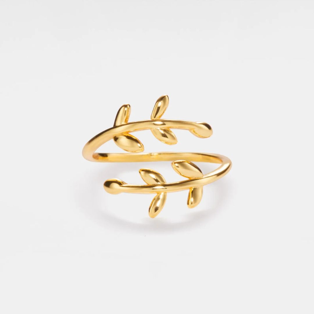 Vine Leaf Stacking Ring