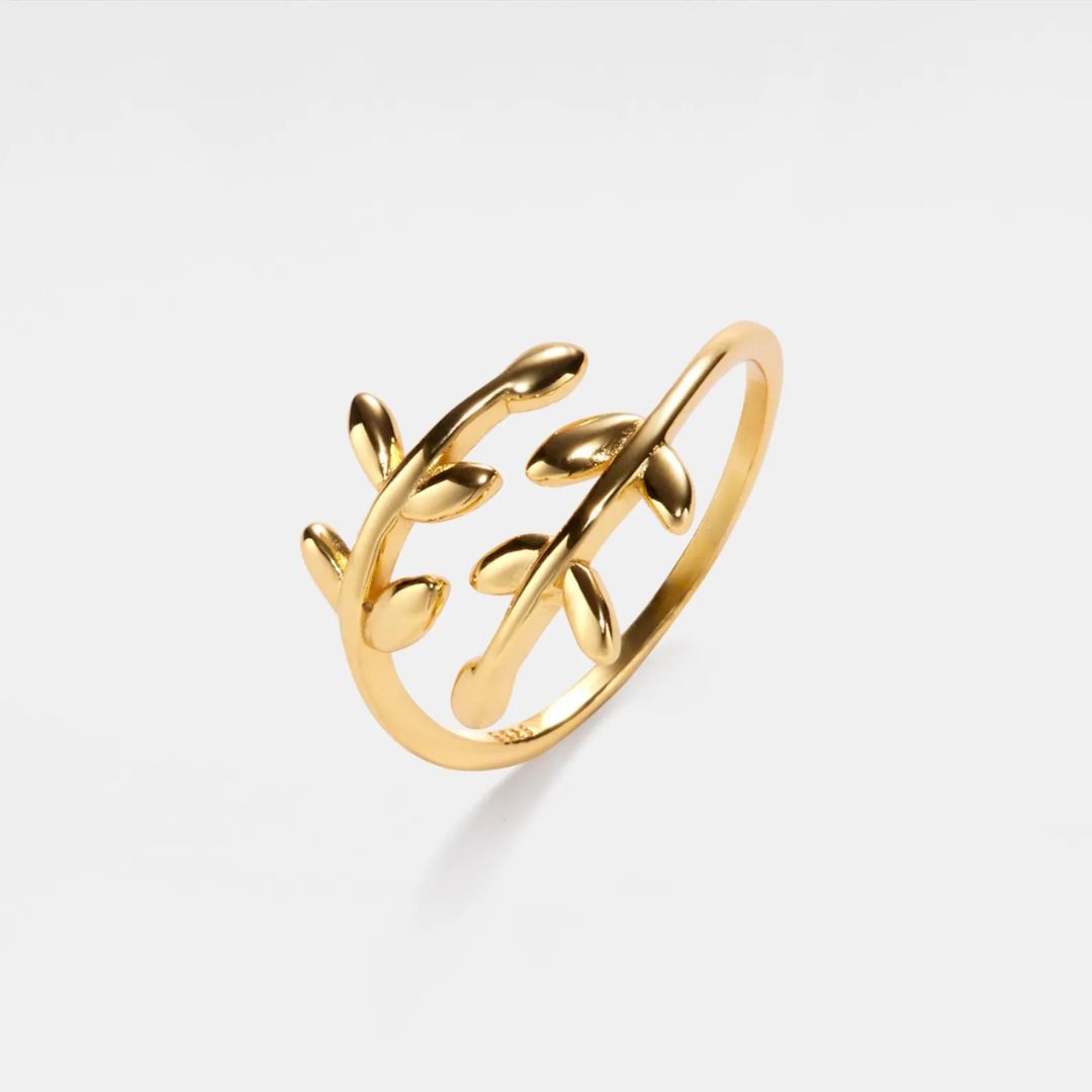 Vine Leaf Stacking Ring