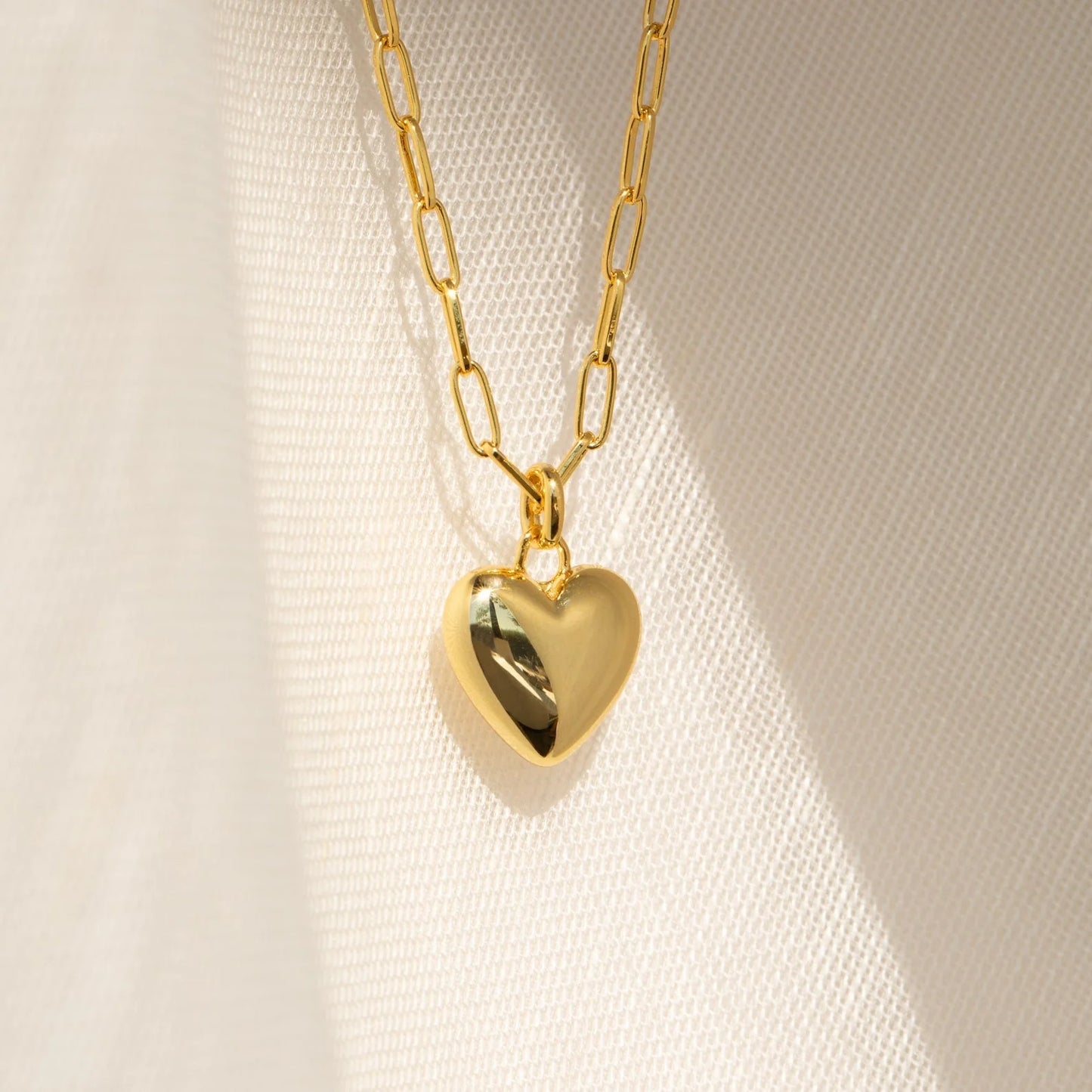 Minimalist Silver Heart Necklace