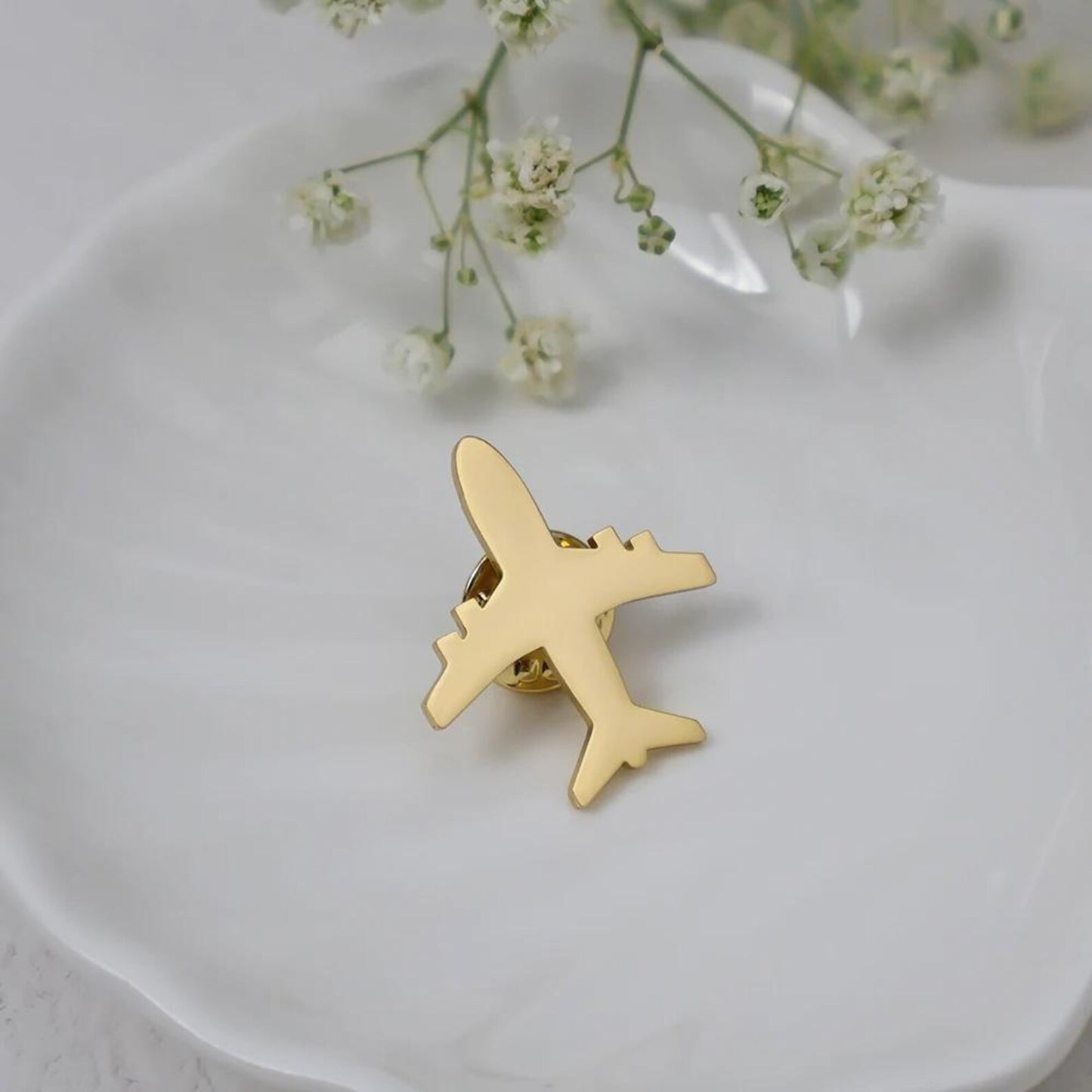 Airplane Brooch Pin, Lapel Pin for Pilot Airline Staff Cabin Crew