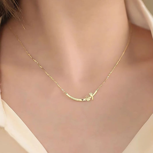 Baby Handprint and Footprint Necklace