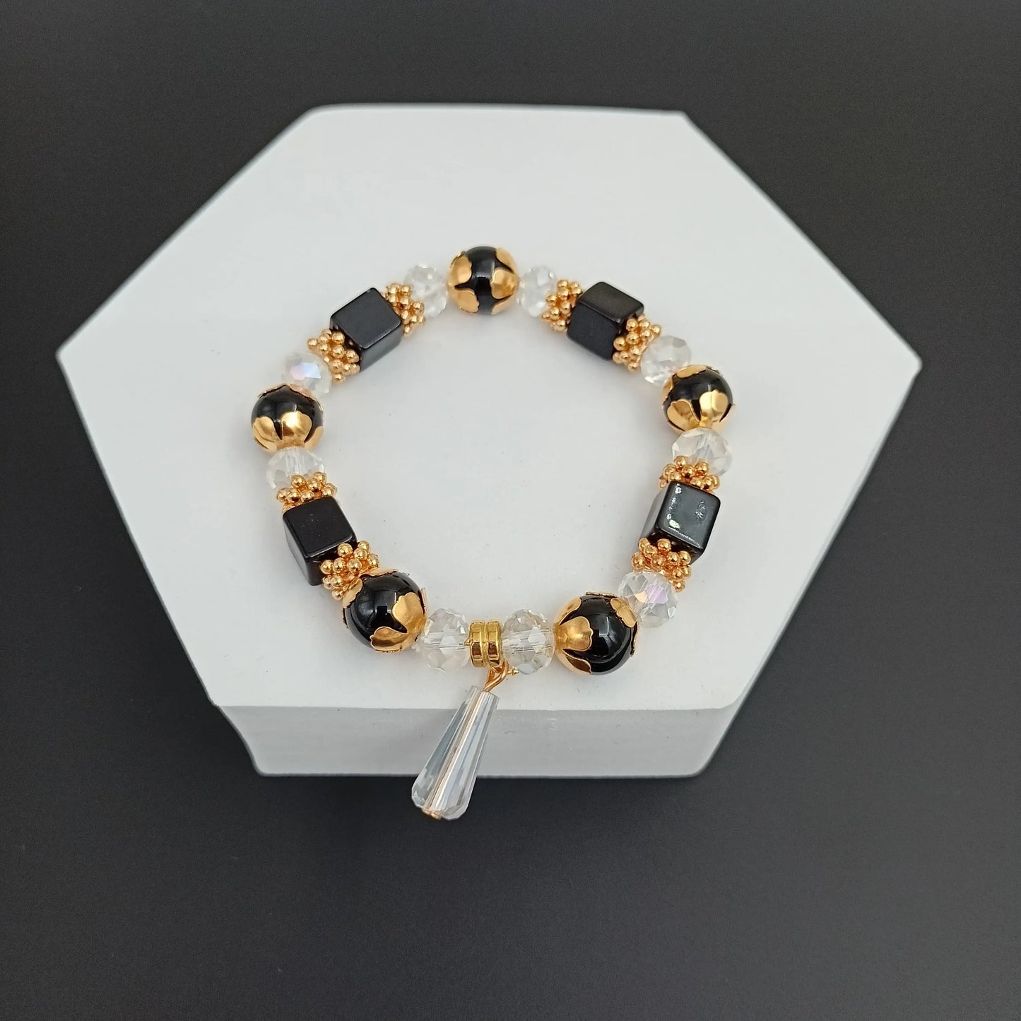 Black & Gold Glam Bracelet