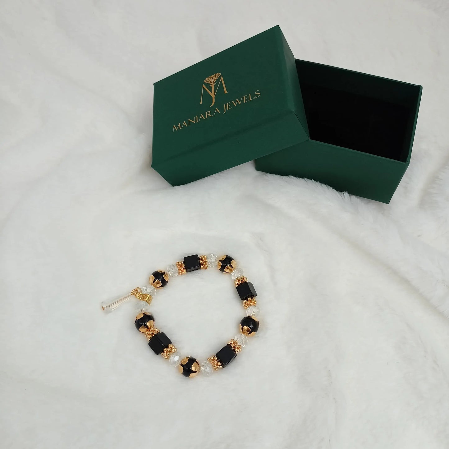Black & Gold Glam Bracelet