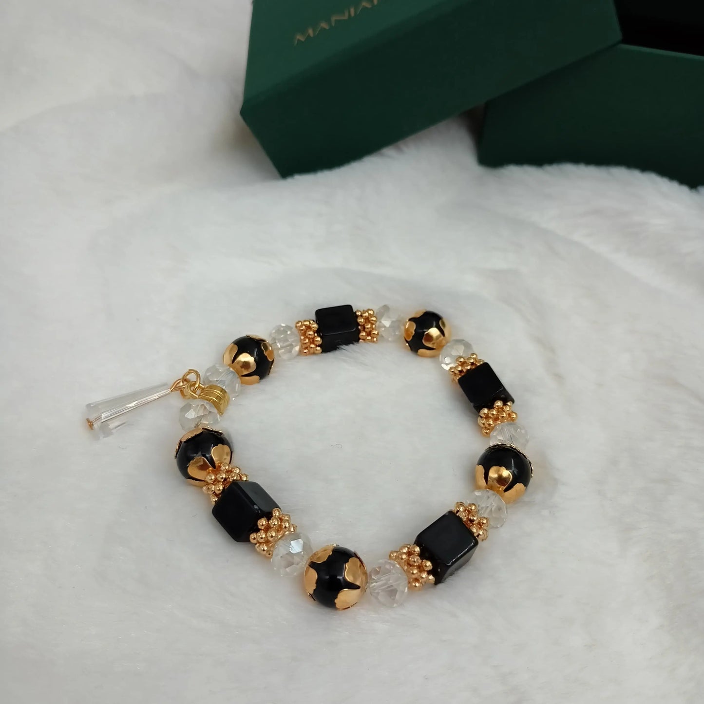 Black & Gold Glam Bracelet