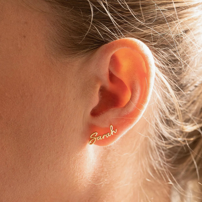 Custom Earrings- Personalized Name Studs