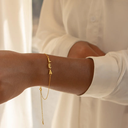 Custom Letter Name Bracelet