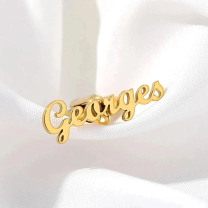 Custom Men's Shirt Cufflinks Personalized Name Cufflinks