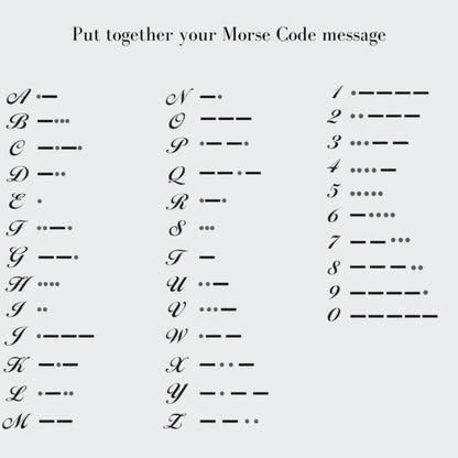 Custom Morse Code Bracelet For Girls