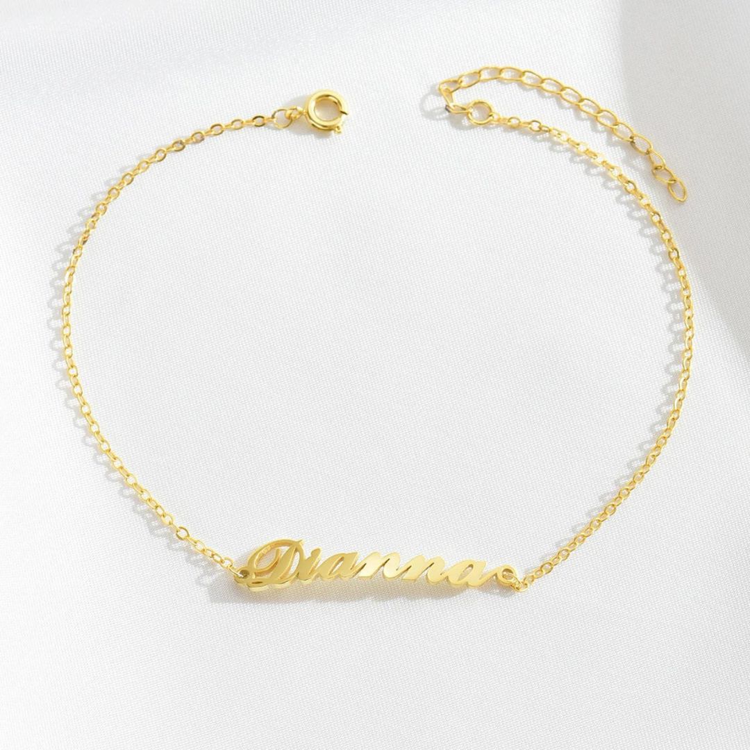 Custom Name Bracelet, Women Nameplate Bracelet