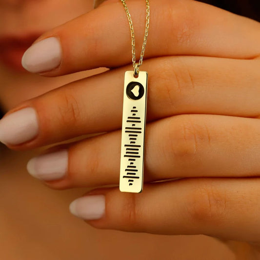 Custom Spotify Music Code Necklace
